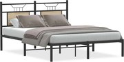 vidaXL Cadru pat fără saltea, stejar sonoma 137x190 cm lemn prelucrat