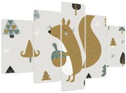 Tablou - Veveriță cu o nucă (150x105 cm)