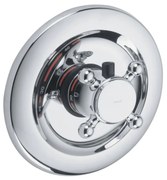 Baterie dus incastrata termostatata Kludi 1926 crom lucios Crom lucios