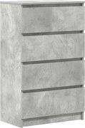 vidaXL Dulap, gri beton, 60x35x98,5 cm, lemn prelucrat
