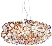 Lustra design unicat realizata manual Clizia Orange, 78cm