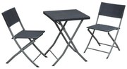 Set de mobilier de terasă Mattia antracit, 3 buc
