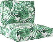 vidaXL Set de perne pentru palet Floral 2 pcs Model Frunză Verde