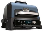 Gratar electric Ninja OG901EU, SMART, 1700W, 7 programe, 45x29 cm, 260C, Ceramica Plocha, Tehnologie Woodfire, IPX4, Negru/Albastru