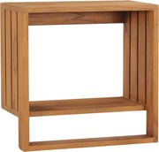 vidaXL Suport prosoape de perete, 35 x 20 x 35 cm, lemn masiv de tec