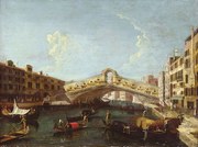 Reproducere The Rialto in Venice, (1697-1768) Canaletto