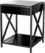 Noptiera eleganta cu blat din oglinda Beverly Hills bronz 111922 HZ