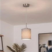 Brilagi - Pendul LED pe cablu NUBILA 1xE27/60W/230V, diam. 14 cm, gri