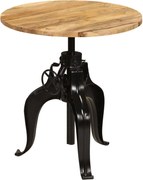 vidaXL Masă de bar, lemn masiv de mango, 75 x (76-110) cm