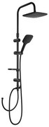 Set de duș Aqualine KERA negru mat