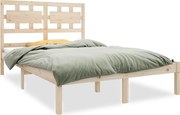 vidaXL Cadru de pat mic dublu, 120x190 cm, lemn masiv