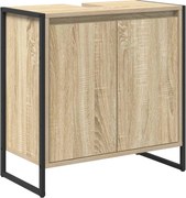 vidaXL Dulap de Baie cu ușă Sonoma 60 x 30 x 60 cm Lemn compozit