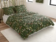 Lenjerie de pat din microfibra COLORFUL MEADOW verde inchis Dimensiune lenjerie de pat: 70 x 90 cm | 140 x 200 cm