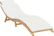 vidaXL Șezlong de grădină Maro 198 x 55 x 58,5 cm Lemn solid de tec