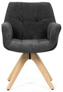 Set de scaune de sufragerie HC-D7180 GREY2, 2 buc.