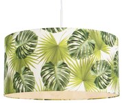 Lampă suspendată botanică albă cu umbră Leaf 50cm - Combi 1