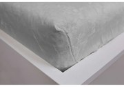 Cearceaf gri din micropluș cu elastic 180x200 cm – Jerry Fabrics