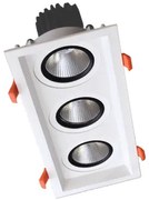 Spot incastrat LED 3X30W 4000K 92DL82F9040/WH ELMARK