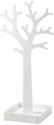 Suport de bijuterii Compactor, sub formă de copac, alb