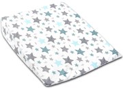 Perna antireflux  XXL cu husa detasabila din bumbac 70x58 cm Kidizi All Mint Stars