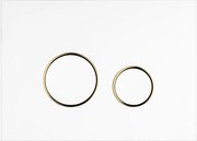 Oltens Lule buton de spălare pentru WC alb/auriu/mat/alb 57106000