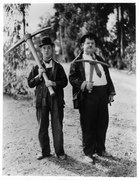 Fotografie Stan Laurel And Oliver Hardy In 'The Hoose-Gow', Archive Photos