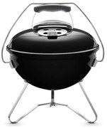 Gratar pe carbuni portabil Weber 1121004 Smokey Joe,  37cm, Otel emailat, Maner rece Tuck-N-Carry, Negru