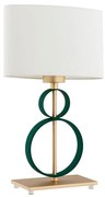 Lampă de masă PERSEO 1xE27/15W/230V crem/verde Argon 8317