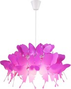 Lustră pentru copii FARFALLA 1xE27/60W/230V roz