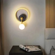 Aplica Led, Elit's Esn B91-2, 3 Tipuri De Lumina, 40W, Auriu