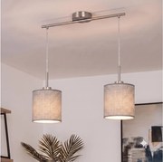 Brilagi - Lustră LED pe cablu NUBILA 2xE27/60W/230V gri