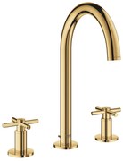 Baterie lavoar 3 elemente Grohe Atrio M dubla comanda auriu lucios Cool Sunrise