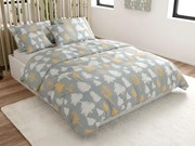 Lenjerie de pat din bumbac HOLLY REST gri Dimensiune lenjerie de pat: 70 x 90 cm | 140 x 200 cm