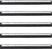 vidaXL Capete raclete de podea, 5 buc., 60,5x2x5 cm, oțel și cauciuc