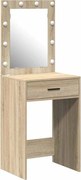 vidaXL Masă de Machiaj Stejar Sonoma 50 x 41 x 135 cm Lemn compozit