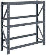 HOMCOM Raft Autoportant pentru Cutii cu 3 Niveluri, Raft pentru 6 Cutii cu Înălțime Reglabilă, 110x30x110 cm, Gri | Aosom Romania