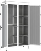 Outsunny Dulap de Exterior pentru Unelte cu 3 Rafturi Detasabile | Aosom Romania