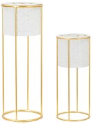 Suporturi pentru flori 2 buc. din metal ø 17 cm (înălțime 46 cm) Whity – Mauro Ferretti