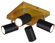 Plafoniera rustica 4 becuri GU10 MARLEY 812400432 TRIO
