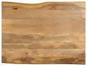 Blat masa cu margini, 100x80x3,8 cm, lemn masiv mango