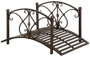 Podet de Gradina Outsunny Vintage din Metal, cu Elemente Florale, Bronz 99x68x53cm | Aosom Romania