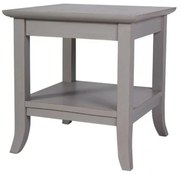 Noptiera gri, din lemn de pin, aspect rustic