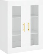 vidaXL Dulap cu montaj pe perete, alb, 69,5x34x90 cm