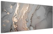 Tablou - Marmură gri-auriu (120x50 cm)