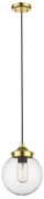 Lustra, Pendul modern modern RIANO auriu/ transparent P0454-01D-F7AC ZL