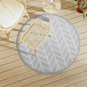 vidaXL Covor de exterior, ARAKIL gri, Ø120 cm, PP