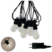 Ghirlandă decorativă LED pentru exterior, 10 LED, 0,36 W, 230 V, 8 m, IP44, negru