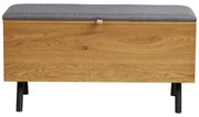 Cufăr în culoare naturală cu aspect de lemn de stejar 92x48x33 cm Barco – House Nordic