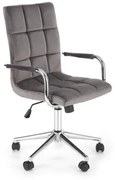 Scaun de birou Gonzo 4 Velvet Gri – H105 cm