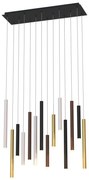 Lustra cu 14 pendule LED design modern minimalist CALA multicolor